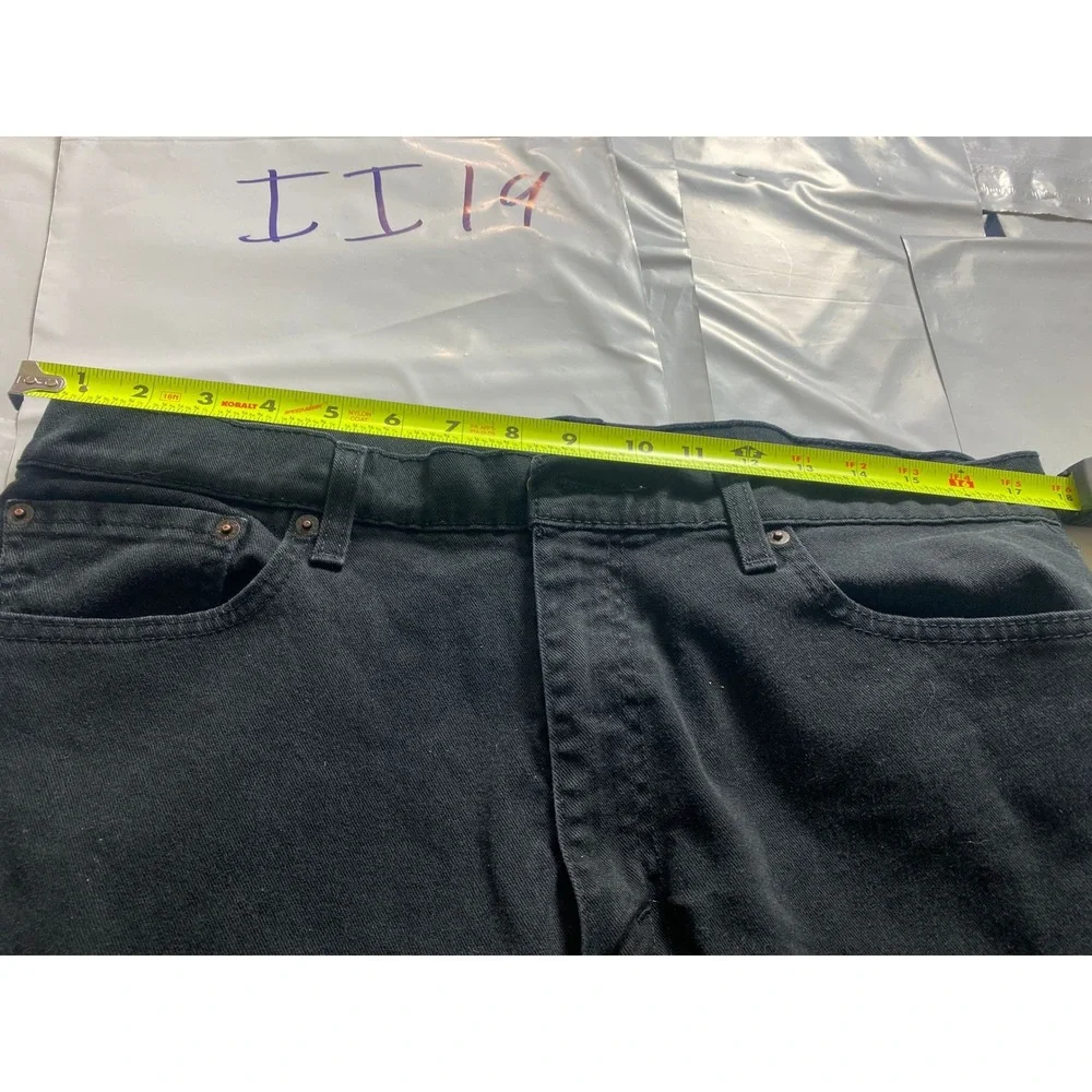 Levi's 511 Slim‎ Fit Black Jeans W36 L32 Mens Stretch Denim Pants